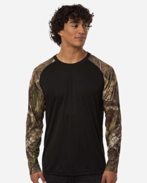 RealTree Unisex Realtree® Performance Colorblocked Long Sleeve T-Shirt - Image 4