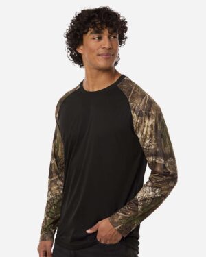 RealTree Unisex Realtree® Performance Colorblocked Long Sleeve T-Shirt - Image 5