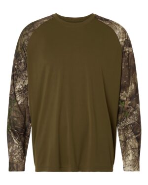 RealTree Unisex Realtree® Performance Colorblocked Long Sleeve T-Shirt - Image 7