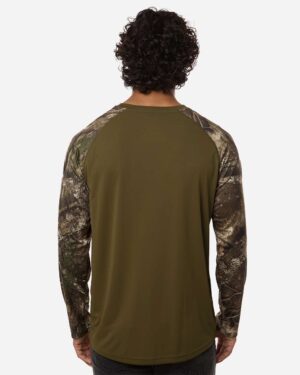 RealTree Unisex Realtree® Performance Colorblocked Long Sleeve T-Shirt - Image 12