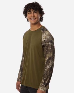 RealTree Unisex Realtree® Performance Colorblocked Long Sleeve T-Shirt - Image 11
