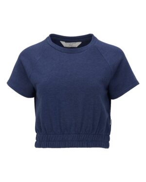 Boxercraft Women's French Terry Short Sleeve Cropped Crewneck Sweatshirt - Image 5