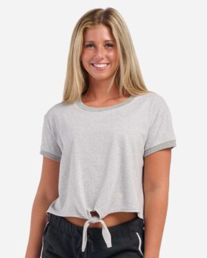 Boxercraft Women's Striped Tie Front T-Shirt - Image 11