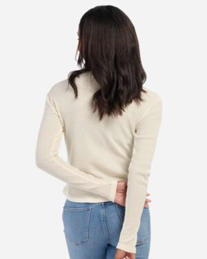 Boxercraft Women's Waffle Knit Baby Long Sleeve T-Shirt - Image 8