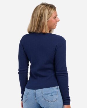 Boxercraft Women's Waffle Knit Baby Long Sleeve T-Shirt - Image 12