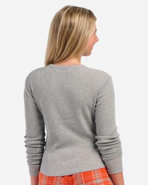 Boxercraft Women's Waffle Knit Baby Long Sleeve T-Shirt - Image 16