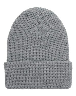 YP Classics Waffle Cuffed Knit Beanie - Image 3