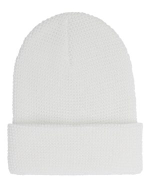 YP Classics Waffle Cuffed Knit Beanie - Image 7