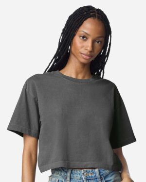 American Apparel Women's Garment-Dyed Heavyweight Cropped Tee - Image 4