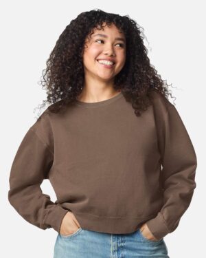 Comfort Colors Women's Garment-Dyed Mid-Length Crewneck Sweatshirt - Image 13