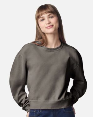 Comfort Colors Women's Garment-Dyed Mid-Length Crewneck Sweatshirt - Image 19