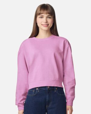 Comfort Colors Women's Garment-Dyed Mid-Length Crewneck Sweatshirt - Image 22