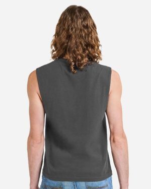 American Apparel Unisex Heavyweight Cotton Garment-Dyed Mid-Length Muscle Tee - Image 6