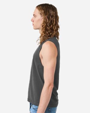 American Apparel Unisex Heavyweight Cotton Garment-Dyed Mid-Length Muscle Tee - Image 5