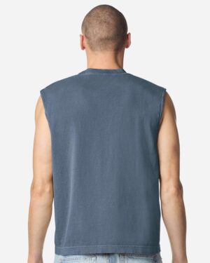 American Apparel Unisex Heavyweight Cotton Garment-Dyed Mid-Length Muscle Tee - Image 18