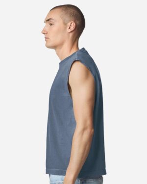 American Apparel Unisex Heavyweight Cotton Garment-Dyed Mid-Length Muscle Tee - Image 17