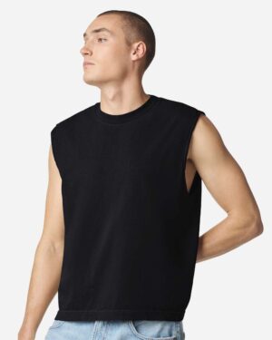 American Apparel Unisex Heavyweight Cotton Garment-Dyed Mid-Length Muscle Tee - Image 22