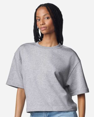 American Apparel Women's French Terry Mid-Length Boxy Top - Image 10