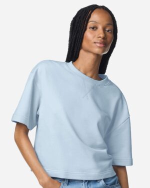 American Apparel Women's French Terry Mid-Length Boxy Top - Image 22
