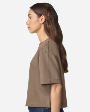 American Apparel Women's French Terry Mid-Length Boxy Top - Image 35