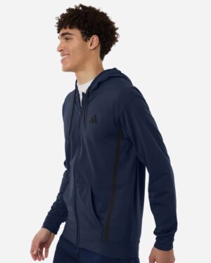 Adidas Men's Game & Go Fleece Full-Zip Hooded Sweatshirt - Image 11