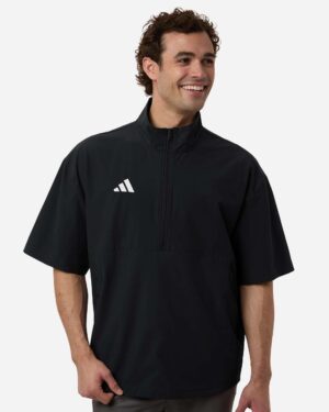 Adidas Men's Short Sleeve Quarter-Zip Pullover - Image 4