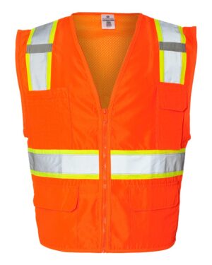 Kishigo Unisex Ultra-Cool™ Solid Front Vest with Mesh Back - Image 4