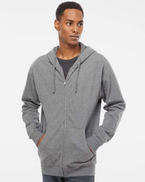 Independent Trading Co. Unisex Midweight Full-Zip Hooded Sweatshirt - Image 59