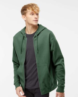 Independent Trading Co. Unisex Midweight Full-Zip Hooded Sweatshirt - Image 4