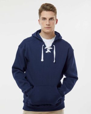 J. America Men's Sport Lace Hooded Sweatshirt - Image 60