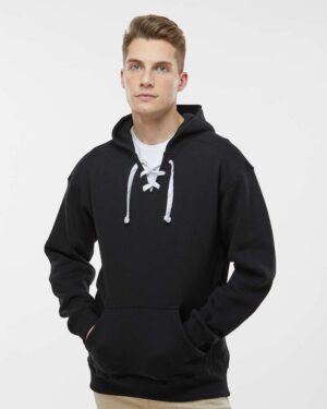J. America Men's Sport Lace Hooded Sweatshirt - Image 10