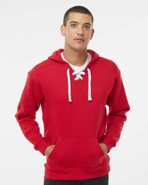 J. America Men's Sport Lace Hooded Sweatshirt - Image 48