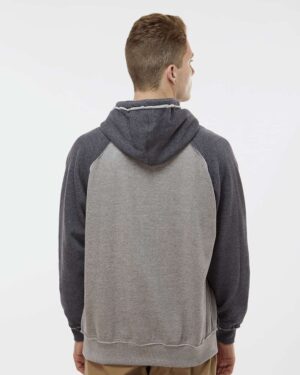 J. America Men's Vintage Heather Hooded Sweatshirt - Image 36