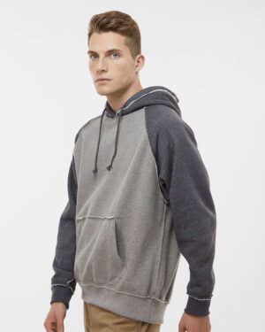 J. America Men's Vintage Heather Hooded Sweatshirt - Image 35