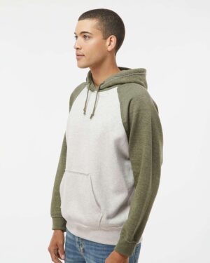 J. America Men's Vintage Heather Hooded Sweatshirt - Image 5