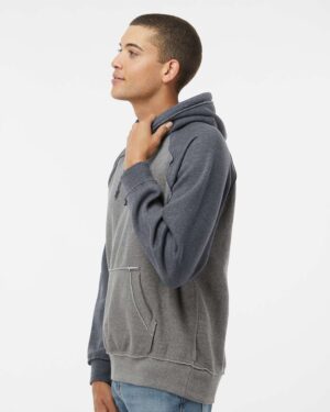 J. America Men's Vintage Heather Hooded Sweatshirt - Image 47
