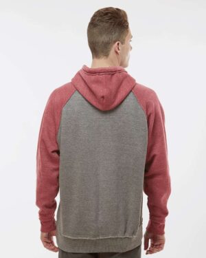 J. America Men's Vintage Heather Hooded Sweatshirt - Image 42
