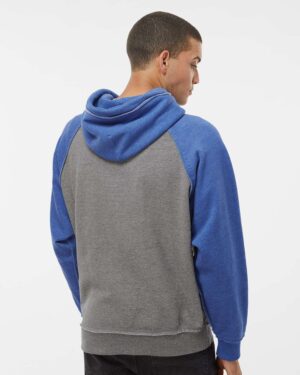 J. America Men's Vintage Heather Hooded Sweatshirt - Image 54