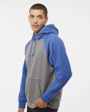 J. America Men's Vintage Heather Hooded Sweatshirt - Image 53