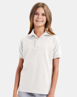 Hanes Youth EcoSmart® Jersey Polo - Image 46