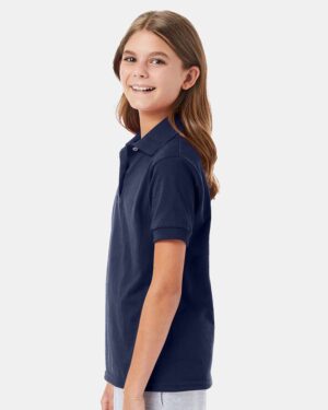 Hanes Youth EcoSmart® Jersey Polo - Image 41