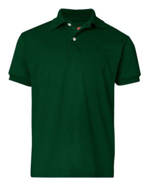 Hanes Youth EcoSmart® Jersey Polo - Image 7
