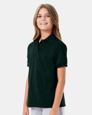 Hanes Youth EcoSmart® Jersey Polo - Image 11