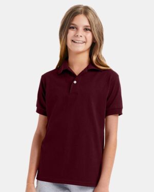 Hanes Youth EcoSmart® Jersey Polo - Image 34