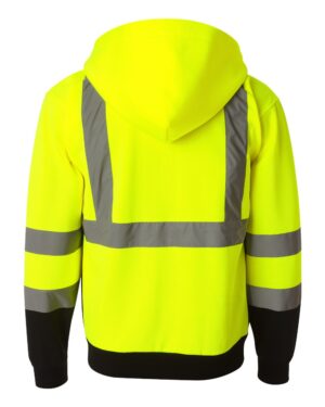 Kishigo Unisex Hi-Vis Full-Zip Hooded Sweatshirt - Image 3