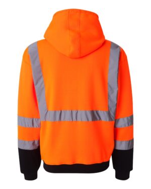 Kishigo Unisex Hi-Vis Full-Zip Hooded Sweatshirt - Image 6