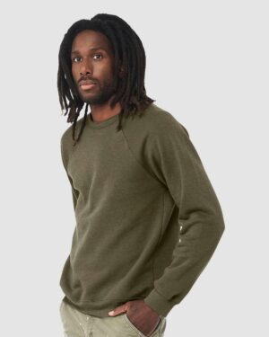 BELLA + CANVAS Unisex Sponge Fleece Raglan Crewneck Sweatshirt - Image 158