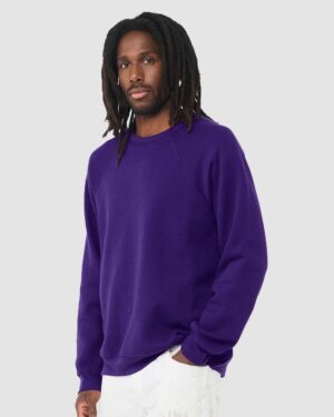 BELLA + CANVAS Unisex Sponge Fleece Raglan Crewneck Sweatshirt - Image 242