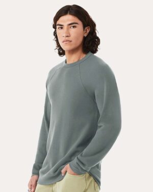 BELLA + CANVAS Unisex Sponge Fleece Raglan Crewneck Sweatshirt - Image 38