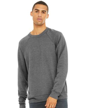 BELLA + CANVAS Unisex Sponge Fleece Raglan Crewneck Sweatshirt - Image 118